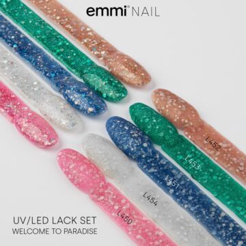 Shellac UV Polish 3D Glitter Set "Welcome to Paradise"