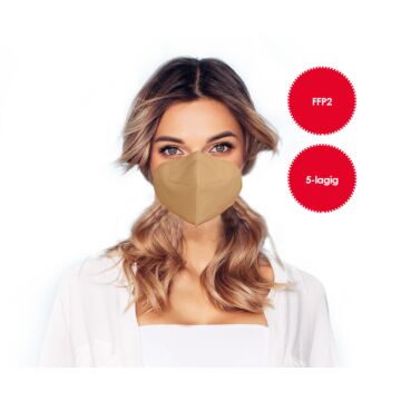 FFP2 Atemschutzmaske beige *1 Stück*