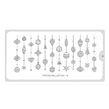 MoYou-London Stamping Schablone Festive 18