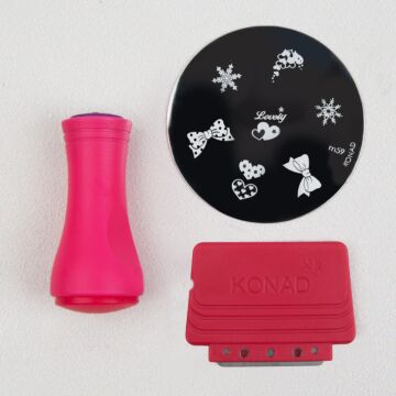 Konad 1-way Stempel + Schablone