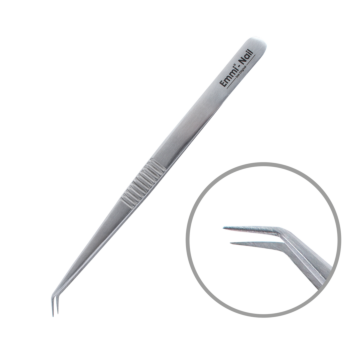 Lash Tweezer gebogen Emmi-Nail Logo