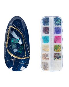 Emmi-Nail 1 Box Shell Fragment Nagel Kunst Dekoration